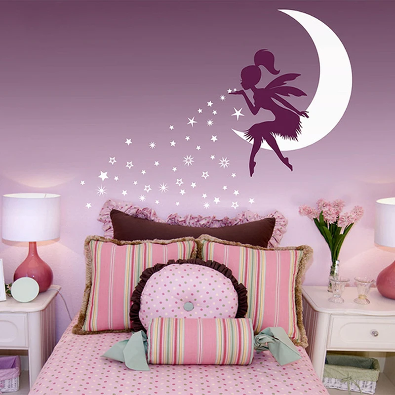 YOYOYU Fairy Moon Wall Stickers for Girls Rooms Pixie Dust Stars Vinyl Decals Kids Gift Nursery Removable Modern Mural DIY ZW290
YOYOYU Fairy Moon Wall Stickers for Girls Rooms Pixie Dust Stars Vinyl Decals Kids Gift Nursery Removable Modern Mural DIY ZW290