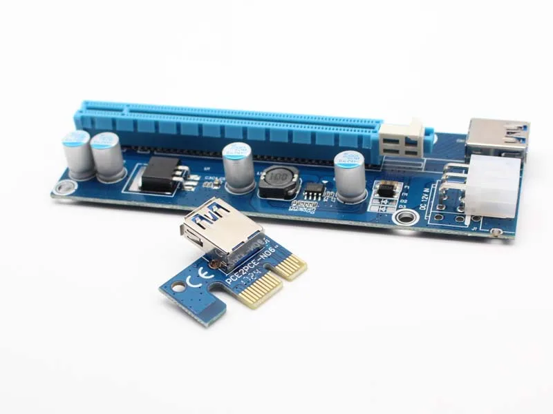 Riser Card 60CM PCIe PCI-E PCI Express Card 1x to 16x USB 3.0 Data Cable SATA to 6Pin IDE Power Supply for Bitcoin Miner Mining
Riser Card 60CM PCIe PCI-E PCI Express Card 1x to 16x USB 3.0 Data Cable SATA to 6Pin IDE Power Supply for Bitcoin Miner Mining
