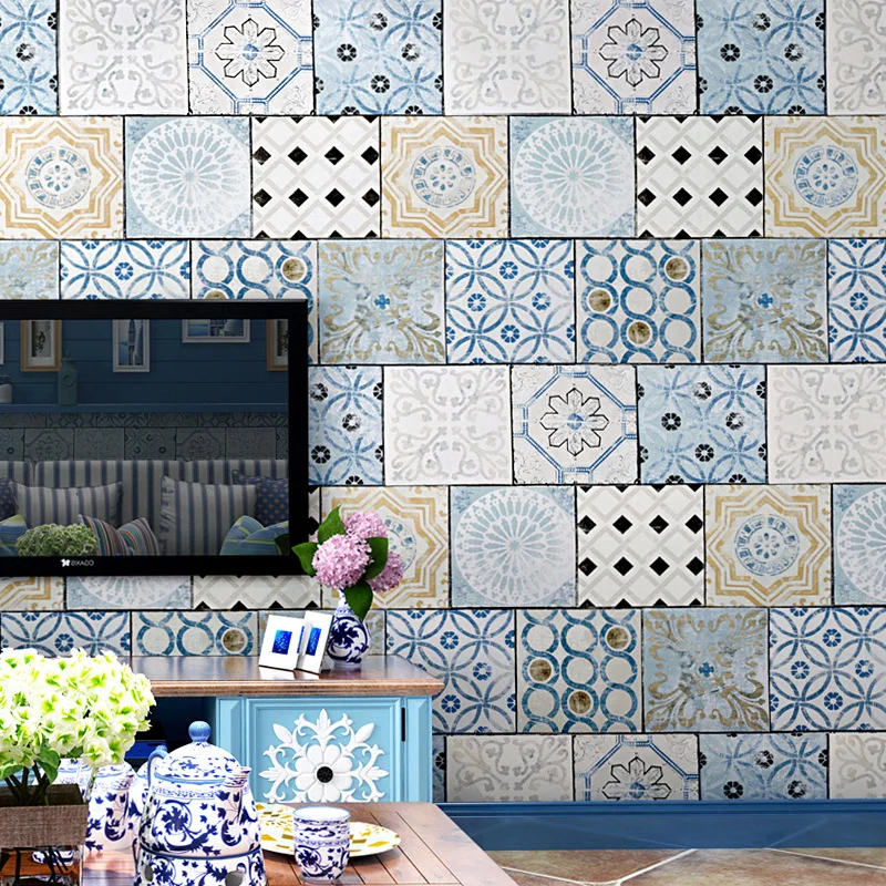 Classic Bohemian style wallpaper Southeast Asia Thai national style waterproof faux tile Mediterranean TV background wallpaper
Classic Bohemian style wallpaper Southeast Asia Thai national style waterproof faux tile Mediterranean TV background wallpaper