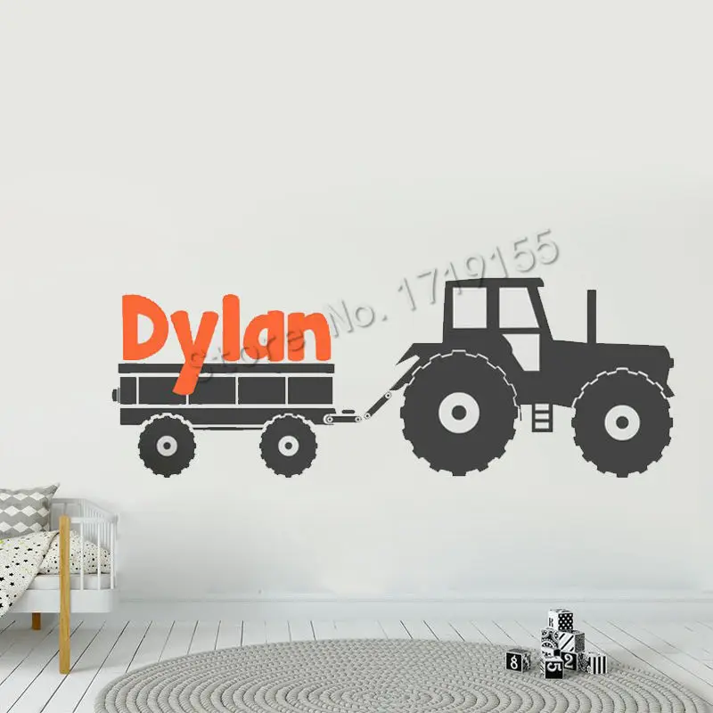 Personalized Name Wall Decal Boy Name Large Tractor Wall Decor Kids Nursery Room Vinyl Wall Stickers Custom Name Decal DIY ZW472
Personalized Name Wall Decal Boy Name Large Tractor Wall Decor Kids Nursery Room Vinyl Wall Stickers Custom Name Decal DIY ZW472