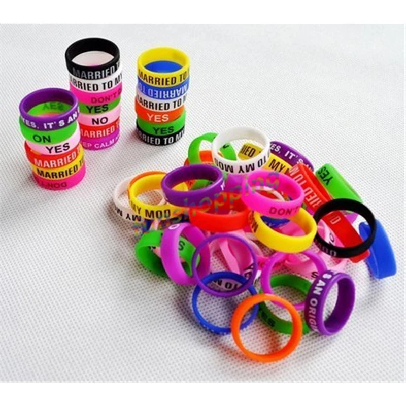 5pcs silicone rubber band vape ring for mechanical mods decorative protection 18650 22mm mod rda |