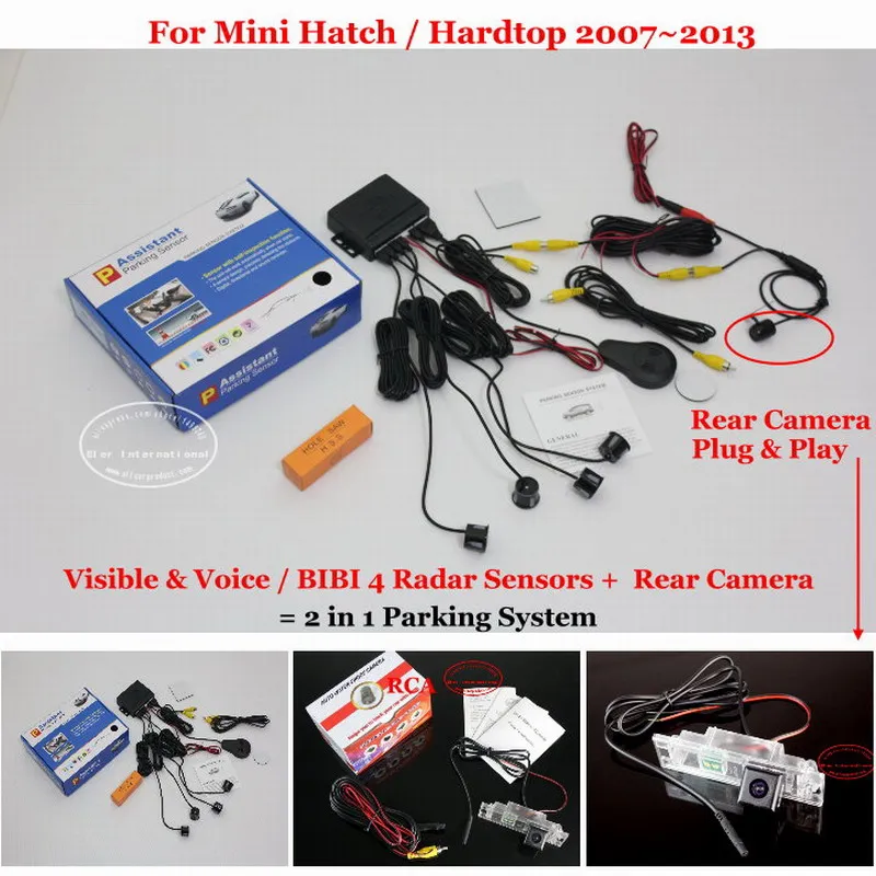 Для Mini Hatch/Hardtop 2007 ~ 2013 Автомобильные парковочные датчики камера заднего вида Авто датчик сигнализации обратная система
Для Mini Hatch/Hardtop 2007 ~ 2013 Автомобильные парковочные датчики камера заднего вида Авто датчик сигнализации обратная система