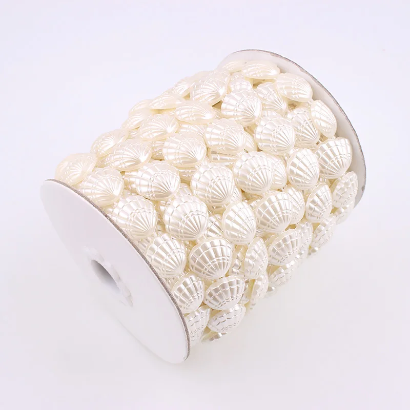 9 Meters 17mm Shell Shape Plastic Pearls Chain Connection Beads For DIY Wedding Party Decoration Parlor Bead Curtain
9 Meters 17mm Shell Shape Plastic Pearls Chain Connection Beads For DIY Wedding Party Decoration Parlor Bead Curtain