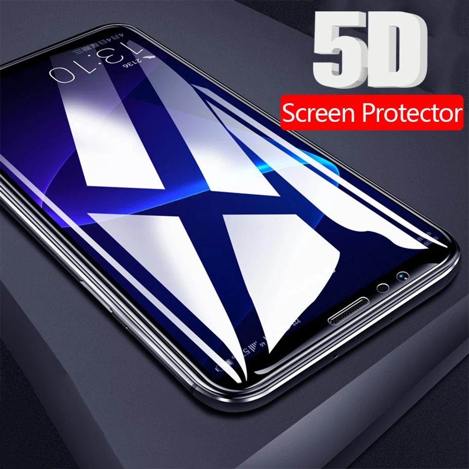 5D закаленное стекло для Xiaomi Pocophone F1 Защита экрана Redmi Note 6 Pro Xiomi Mi A2 Lite 5 Plus 6A 8 Max