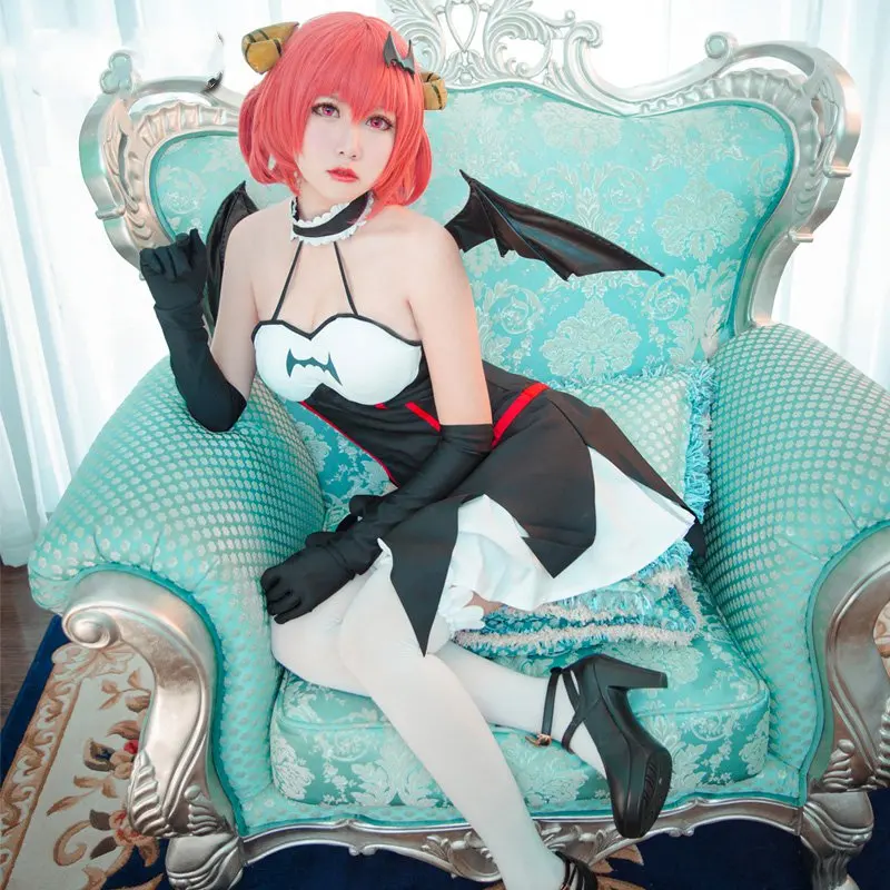 Gabriel DropOut Cosplay Kurumizawa Satanichia McDowell Little Devil Dress Socks Headpiece Anime Halloween Carnival Party Costume
Gabriel DropOut Cosplay Kurumizawa Satanichia McDowell Little Devil Dress Socks Headpiece Anime Halloween Carnival Party Costume