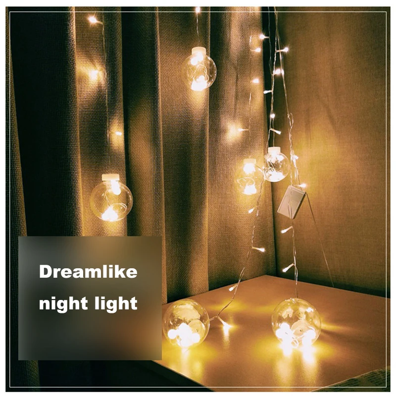 2.5M LED Christmas Dreamlike Wish Ball Wall Curtain Lamp Fairy Light Holiday Wedding Party Light Christmas Tree Decoration SU22
2.5M LED Christmas Dreamlike Wish Ball Wall Curtain Lamp Fairy Light Holiday Wedding Party Light Christmas Tree Decoration SU22