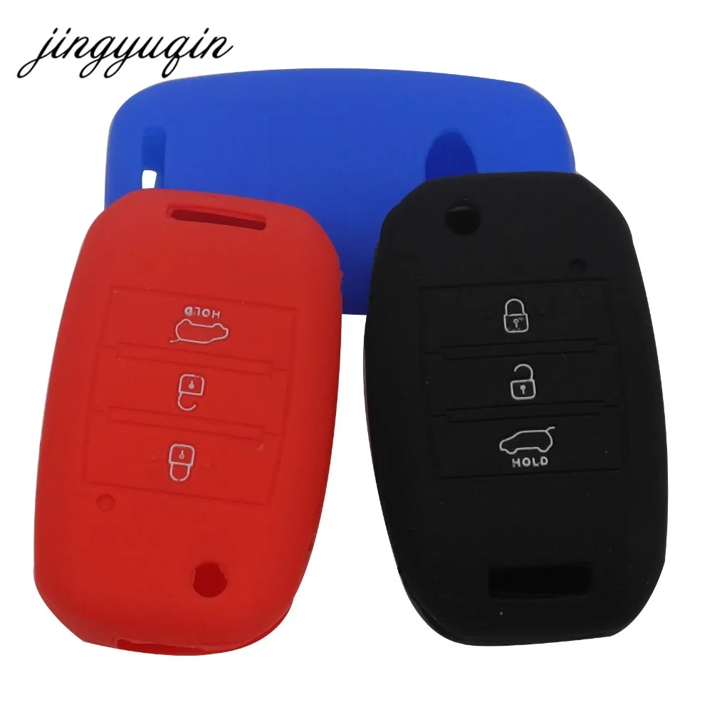 jingyuqin Silicone Flip Folding Key Case For KIA Sid Rio Soul Sportage Ceed Sorento Cerato K2 K3 K4 K5 key Set Remote Cover
jingyuqin Silicone Flip Folding Key Case For KIA Sid Rio Soul Sportage Ceed Sorento Cerato K2 K3 K4 K5 key Set Remote Cover