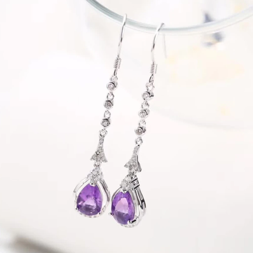 gemstone jewelry manufacturer wholesale fashionable 925 sterling silver natural purple crystal amethyst pendant earrings women
gemstone jewelry manufacturer wholesale fashionable 925 sterling silver natural purple crystal amethyst pendant earrings women