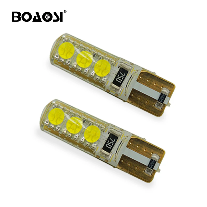 BOAOSI 4 шт. супер яркий SMD 12 В T10 W5W 168 194 автомобилей светодиодный Авто оформление