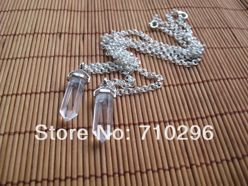 new arrived Natural Clear Quartz Point Gem stone neckalce 10pcs/lot Fashion gem stone jewelry
new arrived Natural Clear Quartz Point Gem stone neckalce 10pcs/lot Fashion gem stone jewelry