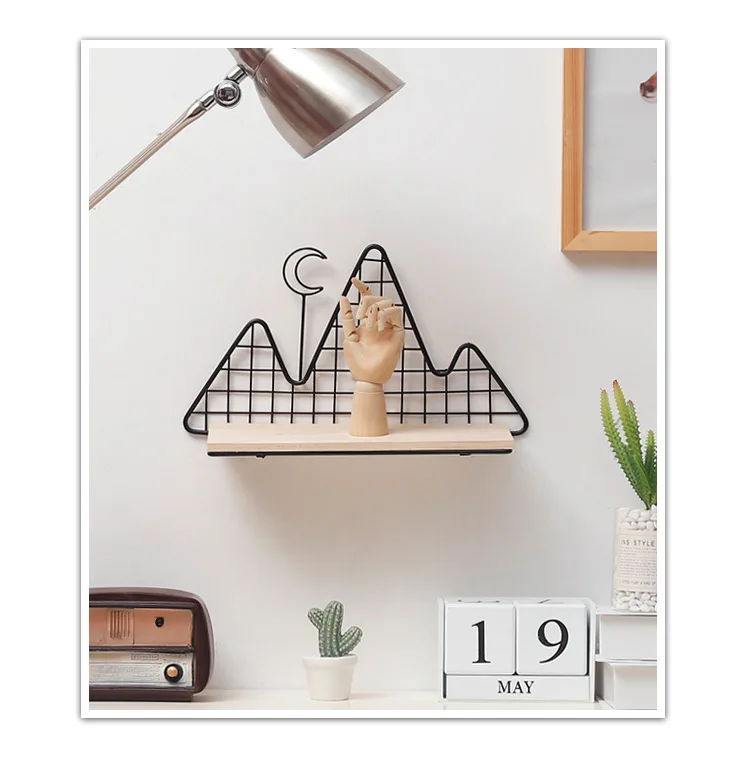 1PC Moon Iron Art Storage Rack Nordic Style Bedroom Living Room Solid Wood Wall Hanging Home Decoration Storage Shelf JL 251
1PC Moon Iron Art Storage Rack Nordic Style Bedroom Living Room Solid Wood Wall Hanging Home Decoration Storage Shelf JL 251