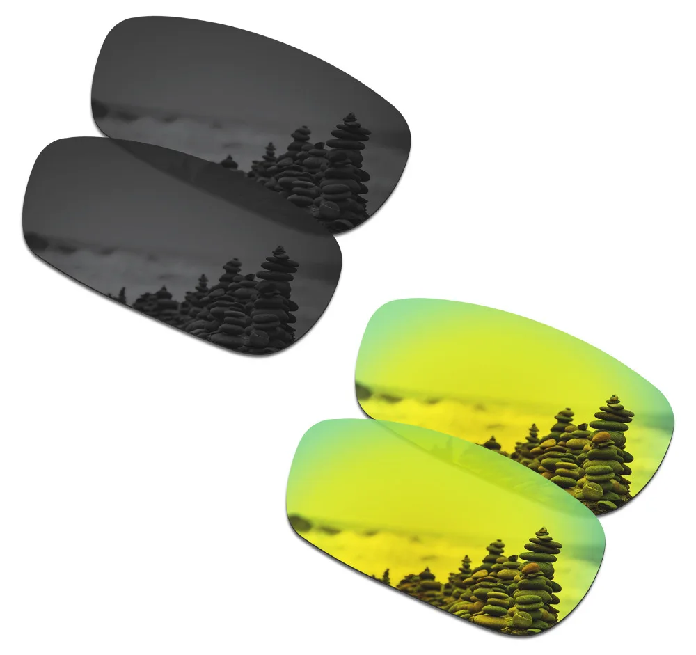 SmartVLT 2 Pairs Polarized Sunglasses Replacement Lenses for Oakley Crosshair 2.0 Stealth Black and 24K Gold
SmartVLT 2 Pairs Polarized Sunglasses Replacement Lenses for Oakley Crosshair 2.0 Stealth Black and 24K Gold