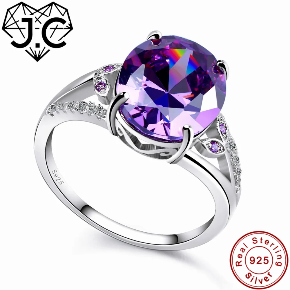 J.C Fine Jewelry Women Engagement Oval Cut Amethyst Ruby & Rainbow White Topaz Solid 925 Sterling Silver Ring Size 6 7 8 9
J.C Fine Jewelry Women Engagement Oval Cut Amethyst Ruby & Rainbow White Topaz Solid 925 Sterling Silver Ring Size 6 7 8 9