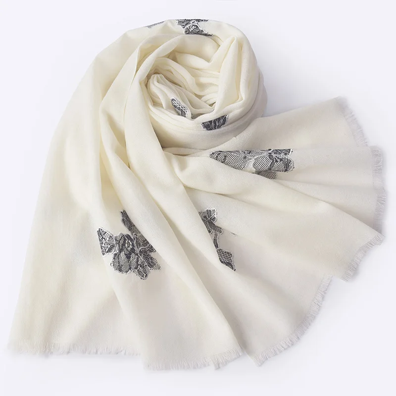 Winter Embroidery Floral Wool Scarf Shawl Women New 2021 Brand Warm Shawls and Wraps for Ladies Pashmina Solid 100% Wool Scarves
Winter Embroidery Floral Wool Scarf Shawl Women New 2021 Brand Warm Shawls and Wraps for Ladies Pashmina Solid 100% Wool Scarves