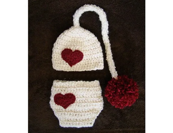 free shipping,Handmade Baby crochet long tail elf hat with matching Diaper Nappy Ivory red Newborn Photo Prop NB-3M 100% cotton
free shipping,Handmade Baby crochet long tail elf hat with matching Diaper Nappy Ivory red Newborn Photo Prop NB-3M 100% cotton