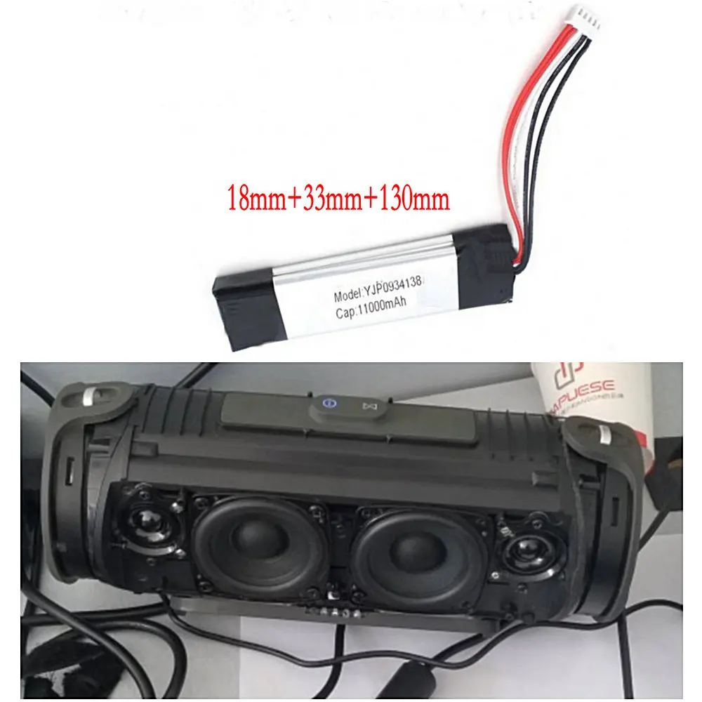 Large Capacity High quality Authentic 7.4V 11000mah rechargeable GSP0931134 battery for JBL XTREME bluetooth wireless speaker
Large Capacity High quality Authentic 7.4V 11000mah rechargeable GSP0931134 battery for JBL XTREME bluetooth wireless speaker