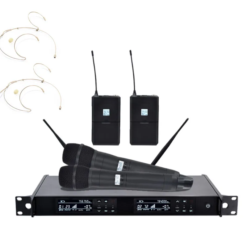 ZiXuan 2-канальный этап для беспроводной микрофонной системы UHF 2 ручной микрофон + 2 гарнитуры и передатчика.
ZiXuan 2-канальный этап для беспроводной микрофонной системы UHF 2 ручной микрофон + 2 гарнитуры и передатчика.