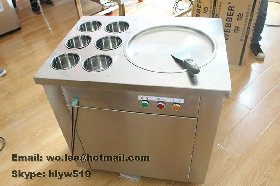 Аппарат для приготовления мороженого круглой формы 220 В 110 В|ice pan|cream machineice cream machine