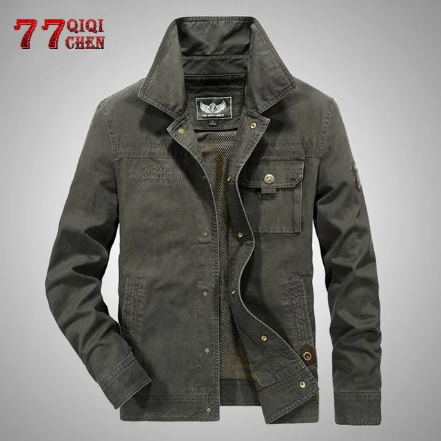 New Spring Jacket Men High Quality Casual Cotton Outwear Mens Jackets Windbreaker Bomber jacket Plus Size M-6XL chaqueta hombre
New Spring Jacket Men High Quality Casual Cotton Outwear Mens Jackets Windbreaker Bomber jacket Plus Size M-6XL chaqueta hombre