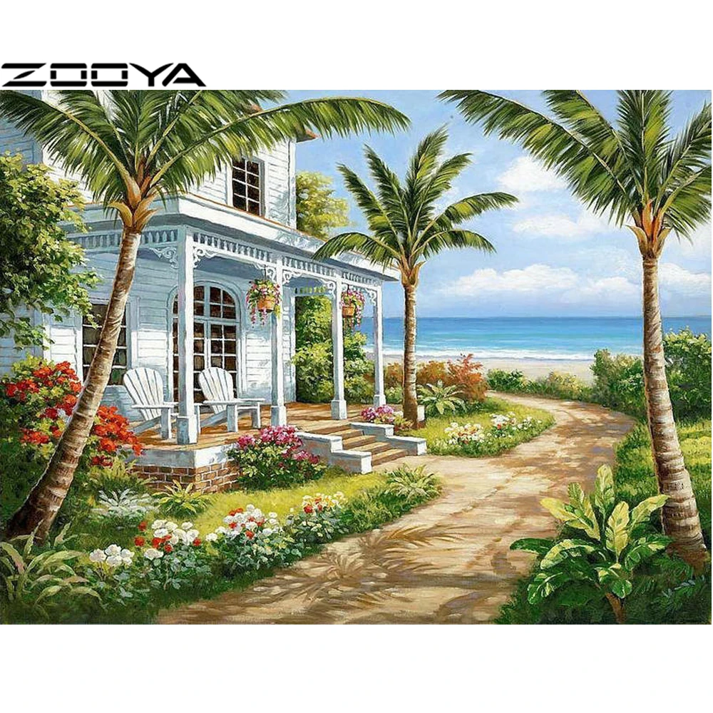 ZOOYA Sale Diamond Embroidery DIY Diamond Painting Mosaic Pictures Rhinestone Painting Landscape Build A Villa By The Sea R601
ZOOYA Sale Diamond Embroidery DIY Diamond Painting Mosaic Pictures Rhinestone Painting Landscape Build A Villa By The Sea R601