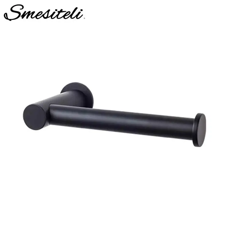 Smesiteli Black Paper Holder Sus304 Stainless Steel Wall Mount Bathroom Lavatory Rolling Toilet Paper High Quality Paper Holders
Smesiteli Black Paper Holder Sus304 Stainless Steel Wall Mount Bathroom Lavatory Rolling Toilet Paper High Quality Paper Holders