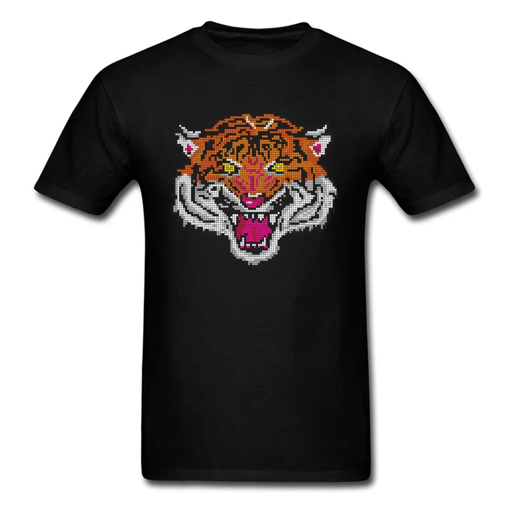 Pixel Tiger Футболка с принтом мужские футболки хип хоп Дизайн Топы И Футболки модные