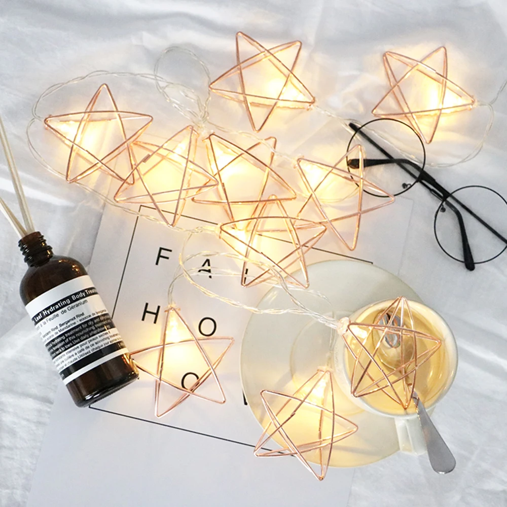 LED Rose Gold Pentagram Light String DIY Room Decoration Star Light USB Wedding Festival Outdoor Lantern
LED Rose Gold Pentagram Light String DIY Room Decoration Star Light USB Wedding Festival Outdoor Lantern