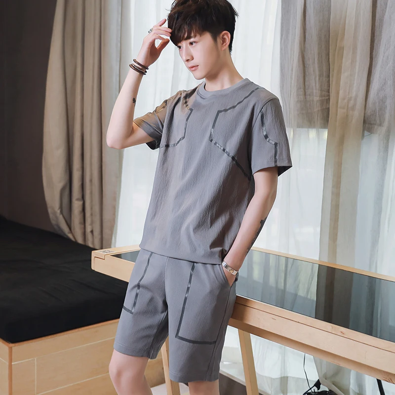 Bormandick Mens Fitness Tracksuit Set Casual Sporting Suit Men Shorts Sets Short-Sleeved Shirt Shorts Outwear Suits KXP18 D85-35
Bormandick Mens Fitness Tracksuit Set Casual Sporting Suit Men Shorts Sets Short-Sleeved Shirt Shorts Outwear Suits KXP18 D85-35