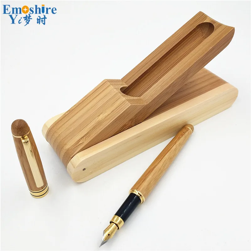 Top Quality Creative Natural Bamboo Fountain Pen with Bamboo Pencil Case Suit Boutique Environmental Protection Stationery P052
Top Quality Creative Natural Bamboo Fountain Pen with Bamboo Pencil Case Suit Boutique Environmental Protection Stationery P052