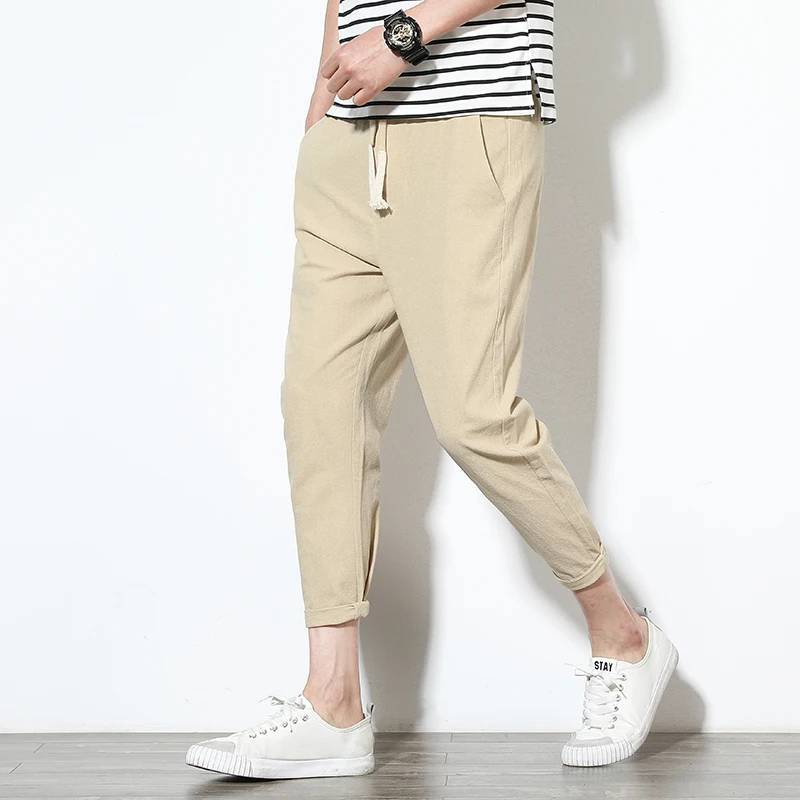 Cotton Linen Summer New Casual Pants Men's Slim Thin Ankle Length Pants Men's Loose Breathable Fashion Pants
Cotton Linen Summer New Casual Pants Men's Slim Thin Ankle Length Pants Men's Loose Breathable Fashion Pants