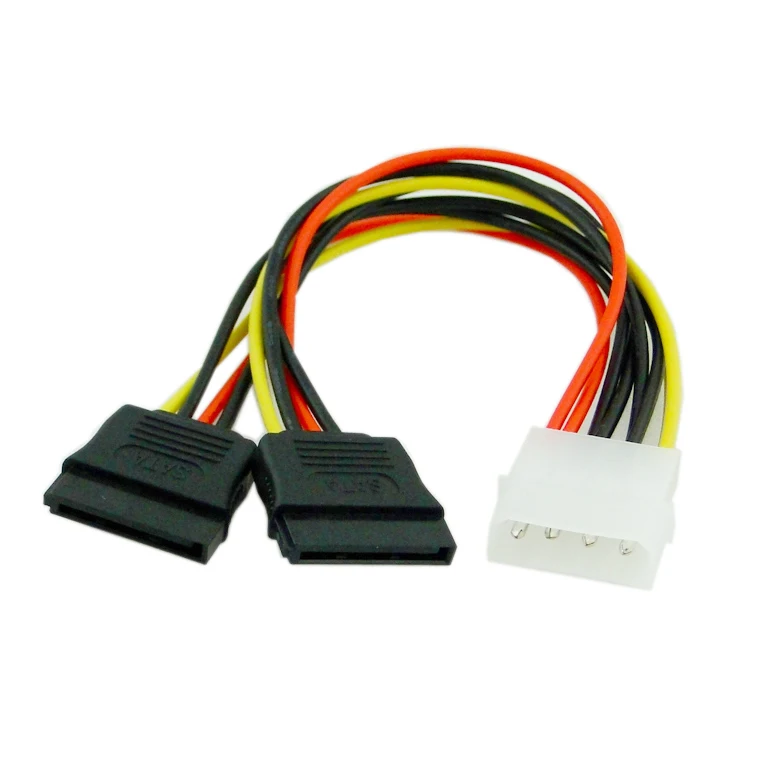 2pcies/lot IDE to dual SATA II 15p Y Splitter 10cm hard disk Power supply Extension Cable
2pcies/lot IDE to dual SATA II 15p Y Splitter 10cm hard disk Power supply Extension Cable