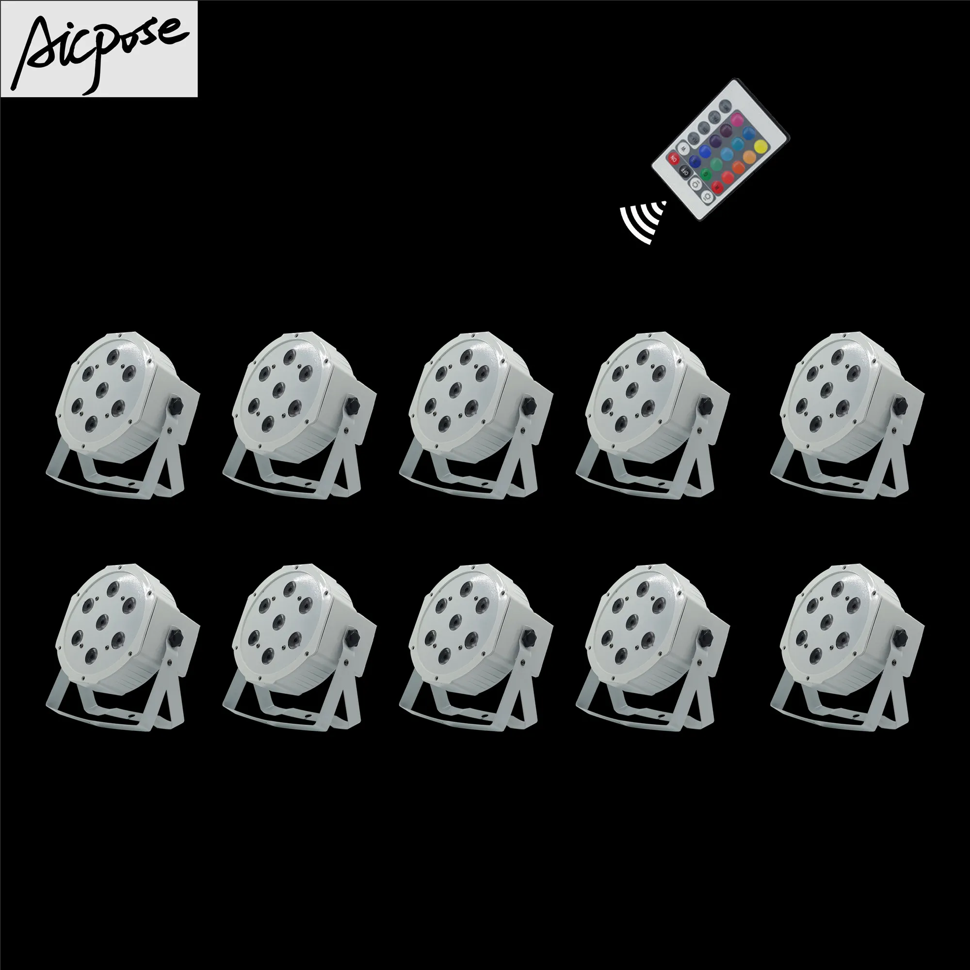 10pcs/lots White remote control par light 7x12W led light RGBW 4in1 flat led dmx512 disco professional stage dj equipment
10pcs/lots White remote control par light 7x12W led light RGBW 4in1 flat led dmx512 disco professional stage dj equipment