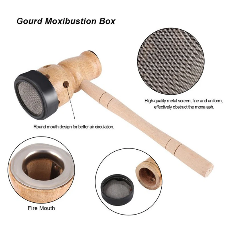 Wormwood Artemisia Acupuncture Moxa Moxa Mugwort Moxibustion Box Wooden Gourd Device Massage Burner Roll Set
Wormwood Artemisia Acupuncture Moxa Moxa Mugwort Moxibustion Box Wooden Gourd Device Massage Burner Roll Set