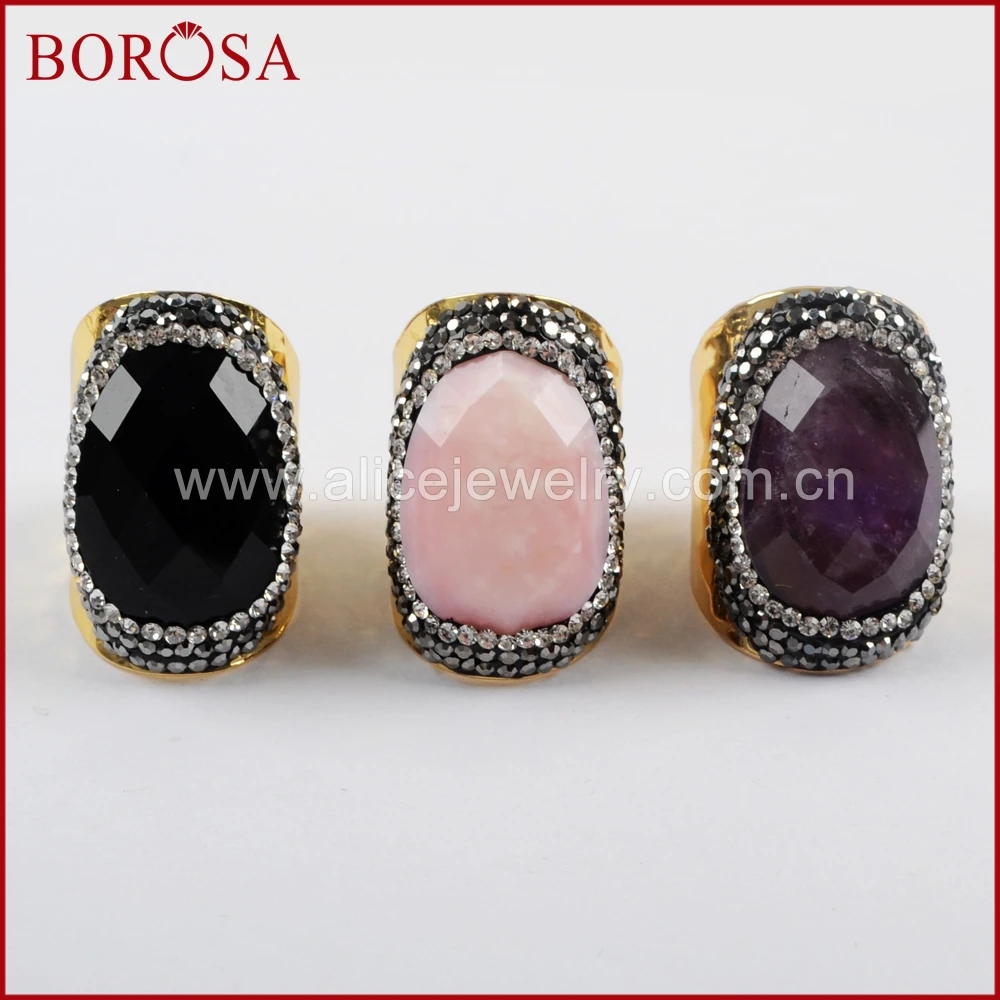 BOROSA 5 шт. оптовая продажа из друзы ювелирные изделия много-вид камень кольцо граненый камень кольцо черный кулон agates Druzy кольцо новинка 2018 ...
BOROSA 5 шт. оптовая продажа из друзы ювелирные изделия много-вид камень кольцо граненый камень кольцо черный кулон agates Druzy кольцо новинка 2018 ...