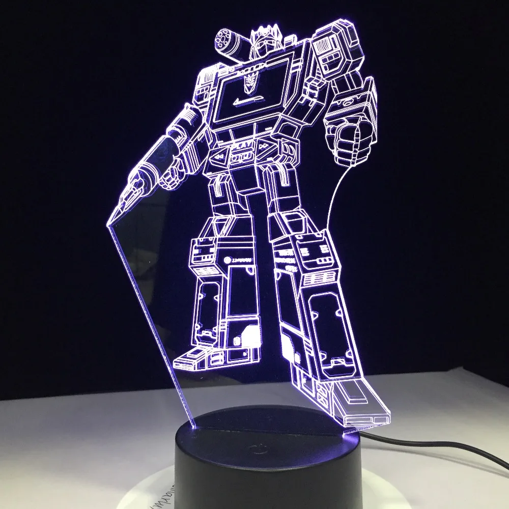 Remote Control Touch Switch Transformation robot Action Figures Toys 3D Lamp 7 Colors Change Bedside Night Light Kids Gift
Remote Control Touch Switch Transformation robot Action Figures Toys 3D Lamp 7 Colors Change Bedside Night Light Kids Gift