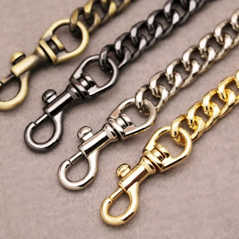 High Quality Purse Chain Metal Shoulder Handbag Strap Replacement Handle Chain Metal Crossbody Bag Chain Strap obag handles
High Quality Purse Chain Metal Shoulder Handbag Strap Replacement Handle Chain Metal Crossbody Bag Chain Strap obag handles