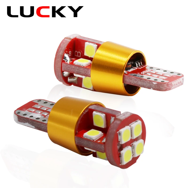 Новинка 2 x T10 Светодиодные лампы 168 194 W5W 12 SMD 3030 CANBUS без ошибок Авто оформление