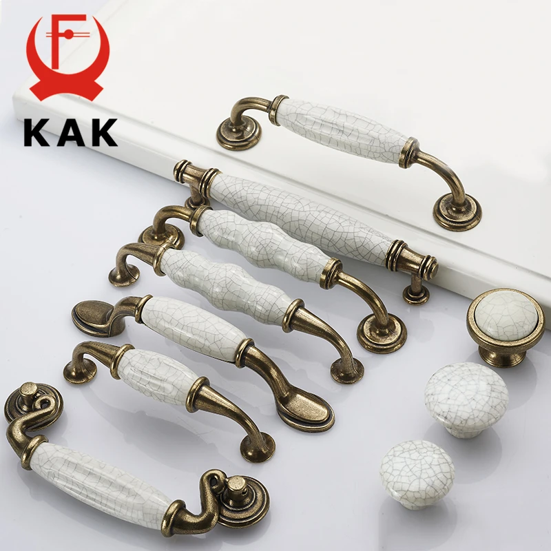 KAK Antique Bronze Crack Design Ceramic Cabinet Handles Zinc Alloy Drawer Knobs Wardrobe Door Handle European Furniture Hardware
KAK Antique Bronze Crack Design Ceramic Cabinet Handles Zinc Alloy Drawer Knobs Wardrobe Door Handle European Furniture Hardware