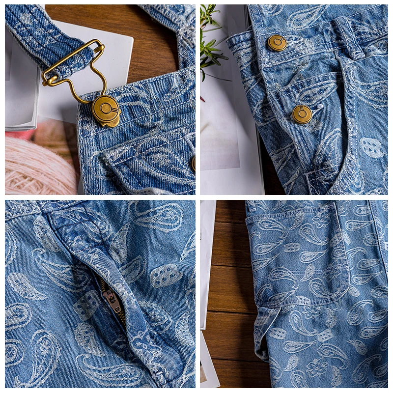 ABOORUN Men's Hip Hop Cashew Flower Embroidery Denim Bib Overalls Big Pockets Suspenders Skateboard Jumpsuits Coveralls Male
ABOORUN Men's Hip Hop Cashew Flower Embroidery Denim Bib Overalls Big Pockets Suspenders Skateboard Jumpsuits Coveralls Male