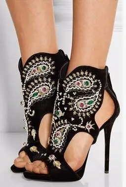 LoneLinecc Fashion Black PU Zip Shoes Peep Toe Crystal Cover Heel Women's Shoes Supper High Thin Heels big Size Women's Sandals
LoneLinecc Fashion Black PU Zip Shoes Peep Toe Crystal Cover Heel Women's Shoes Supper High Thin Heels big Size Women's Sandals