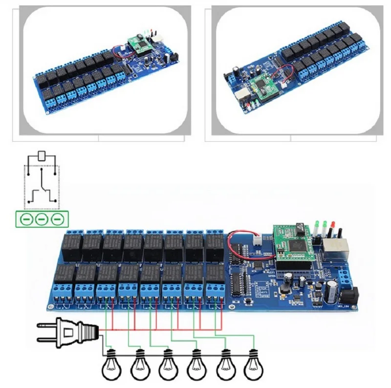 High-performance USR-R16-T Industrial Ethernet Relay 16 Channel Remote Control Switch Output Relay TCP/IP Interface TOP
High-performance USR-R16-T Industrial Ethernet Relay 16 Channel Remote Control Switch Output Relay TCP/IP Interface TOP