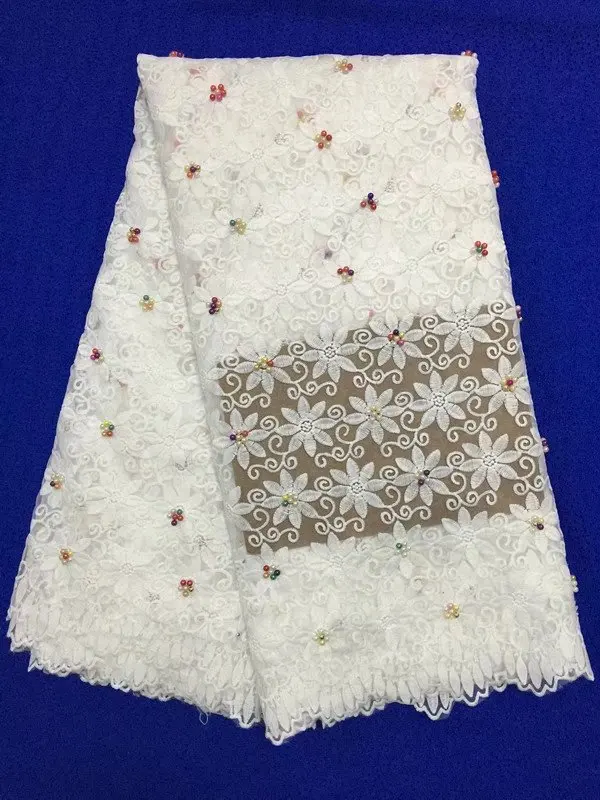 2017 Pure White Pearls African Lace Fabric Beaded French Lace Fabric High Quality Nigerian Lace Fabrics Printed Milk Silk Laces
2017 Pure White Pearls African Lace Fabric Beaded French Lace Fabric High Quality Nigerian Lace Fabrics Printed Milk Silk Laces