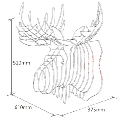 Украшение для дома деревянная голова животных лося домашняя мебель гобелены