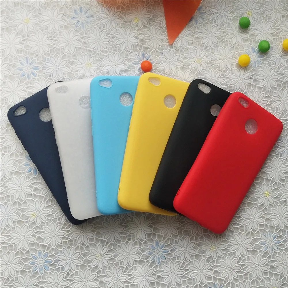 Цветной Мягкий ТПУ чехол Macarons для Xiaomi Redmi 4A 5A 6A 4X высококачественный яркий с