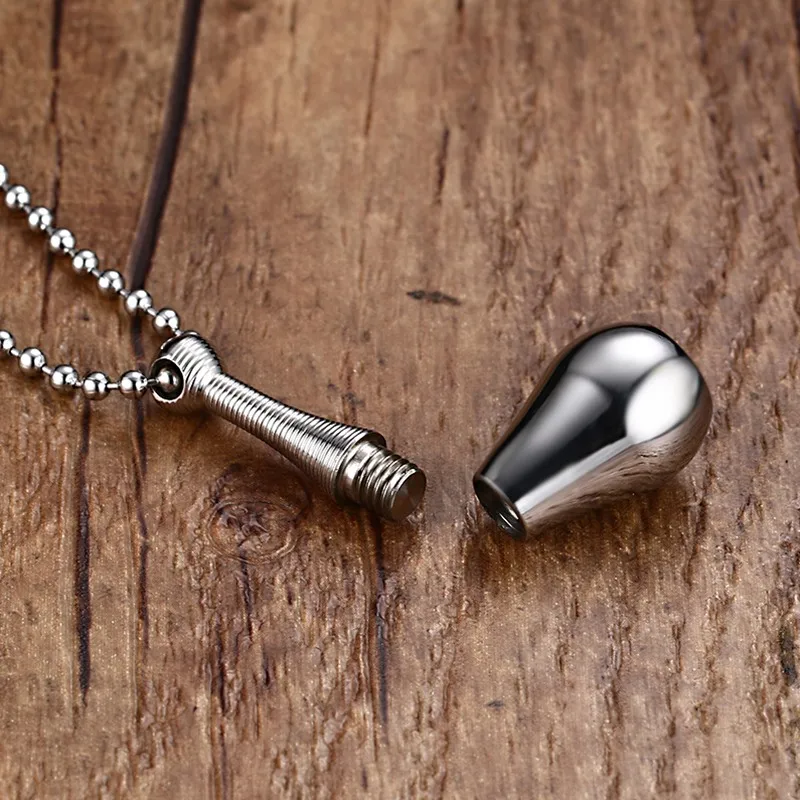 NHGBFT Fashion Stainless Steel Perfume bottle pendant Necklaces for women mens Detachable pendant Dropshipping
NHGBFT Fashion Stainless Steel Perfume bottle pendant Necklaces for women mens Detachable pendant Dropshipping