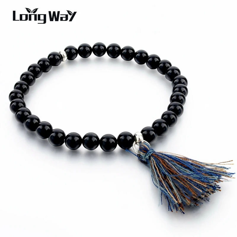 LongWay 6mm Natural Stone Beaded Bracelet, Elastic Rope Charm Tassel Bracelet Trendy Pulsera Mujer Woman Men Jewelry SBR160143
LongWay 6mm Natural Stone Beaded Bracelet, Elastic Rope Charm Tassel Bracelet Trendy Pulsera Mujer Woman Men Jewelry SBR160143