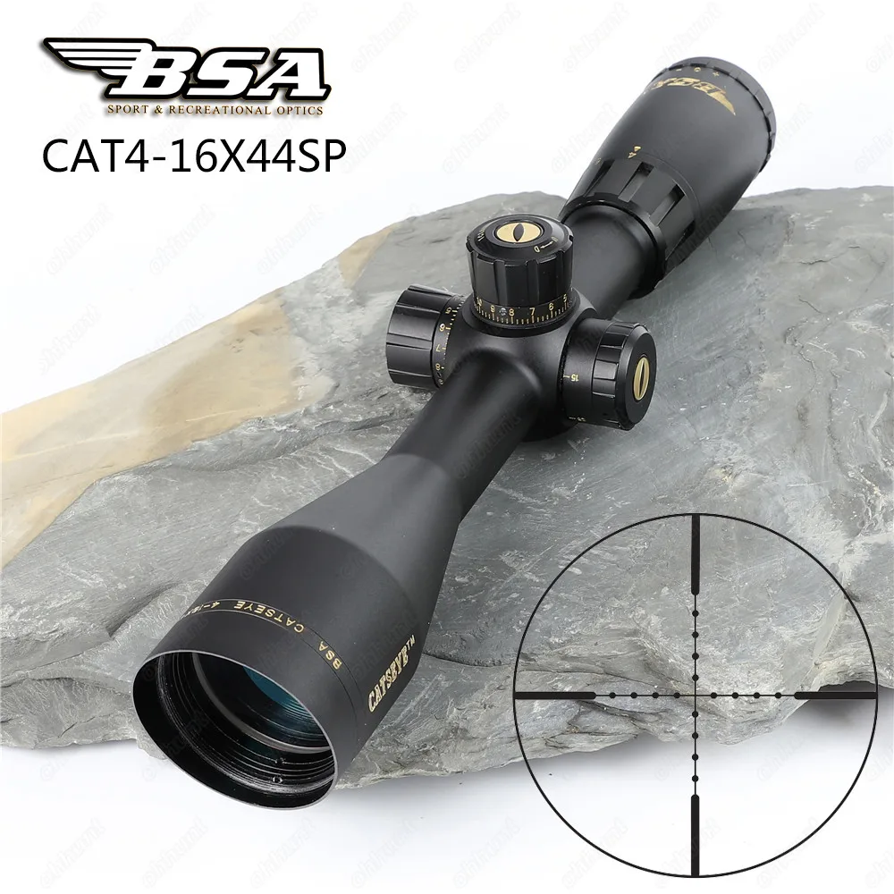 BSA Catseye 4 16X44 SP охотничий винтовочный оптический прицел боковой Параллакс Mil dot