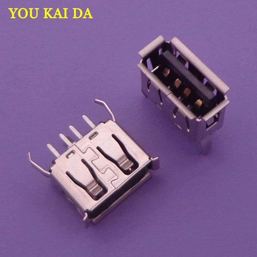 10pcs A Type Flat Angle (180 Degree) Female USB PCB Connector Socket, USB Jack Plug 3 legs+4 pin Repair Parts Replacemen
10pcs A Type Flat Angle (180 Degree) Female USB PCB Connector Socket, USB Jack Plug 3 legs+4 pin Repair Parts Replacemen