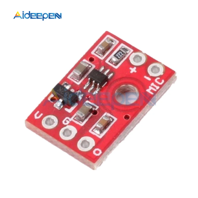 Модуль усилителя платы микрофона для Arduino, 3,3 В-6 В постоянного тока MAX9812L
Модуль усилителя платы микрофона для Arduino, 3,3 В-6 В постоянного тока MAX9812L