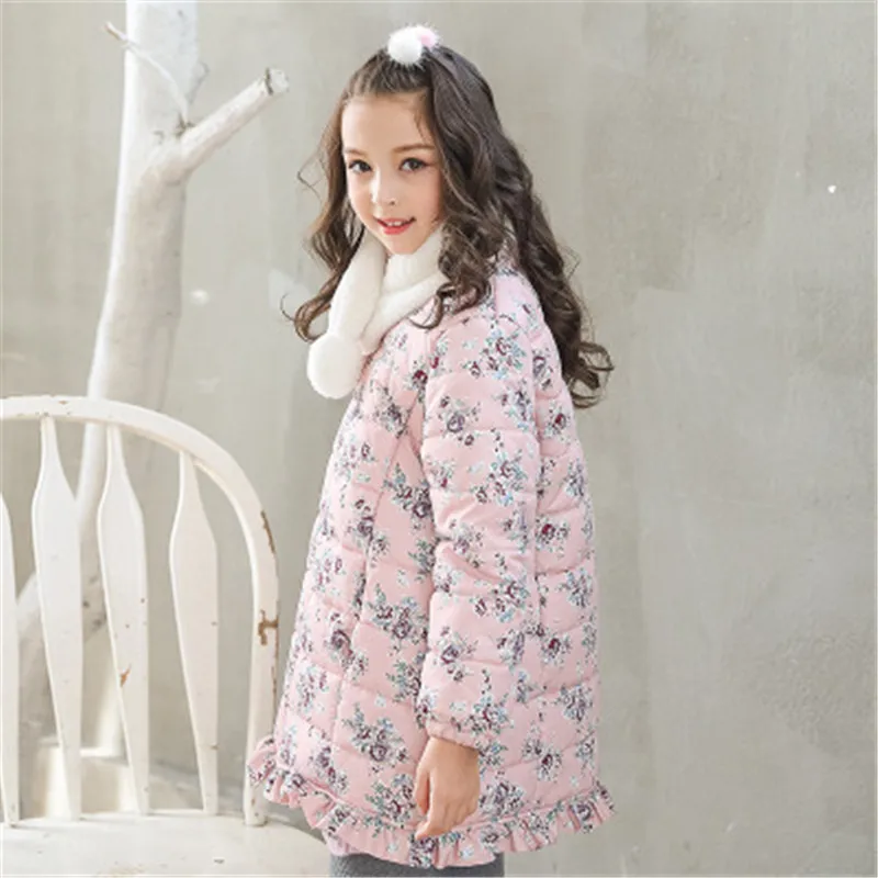 Fashion Pink Color Girl Winter Parkas Jackets Children Coats Warm Baby 100% Thick Kids Outerwears For Winter Floral Jacket
Fashion Pink Color Girl Winter Parkas Jackets Children Coats Warm Baby 100% Thick Kids Outerwears For Winter Floral Jacket